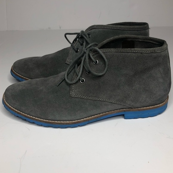 Men's Kurt Geiger Gray Suede Desert Boots Sz 41 - Picture 7 of 10